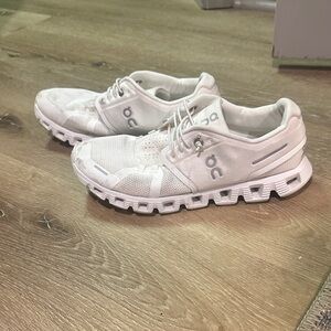 On Cloud Women's White Athletic Shoes